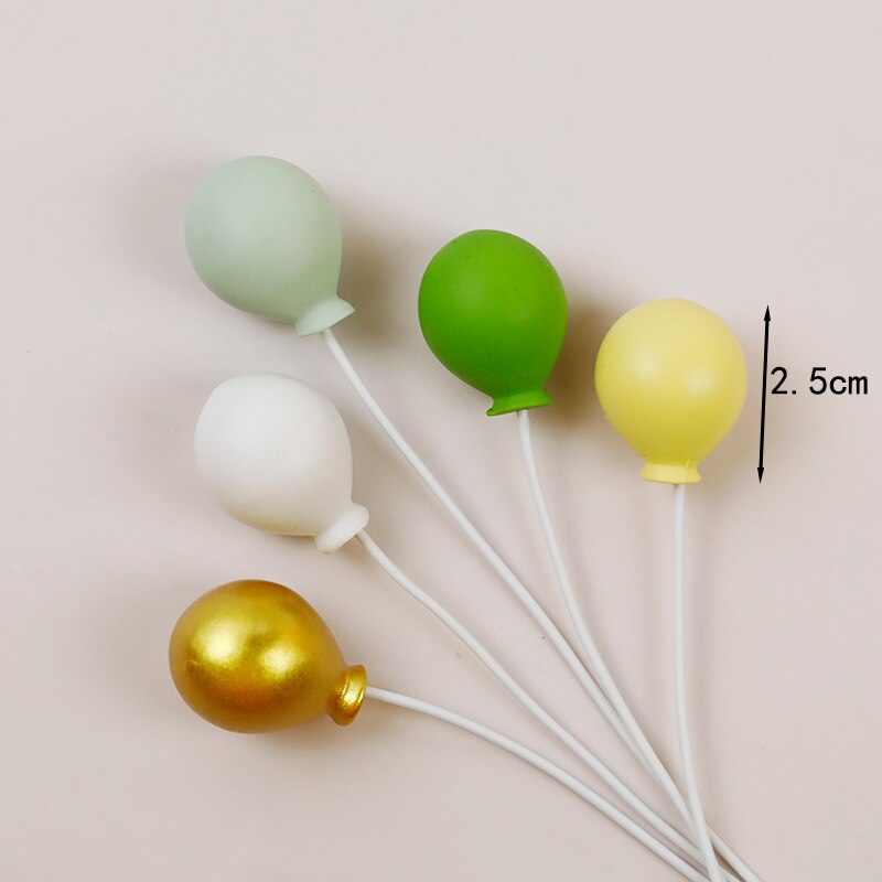 Décoration de gâteau en boule | Haut de gamme, or argent jaune bleu violet rose, amour gâteau ameublement pâtisserie, garniture de gâteau en boule ronde: Resin balloon 5pc 8