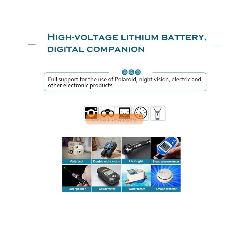 3PCS/LOT LITELONG CR123A rechargeable lithium battery 3V lithium camera battery 16340 batteries 1300mah