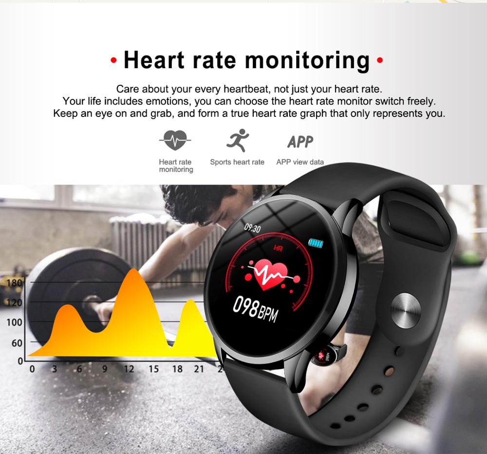 LIGE Neue smart wach frauen männer wasserdichte sport smartwatch Herz rate monitor blutdruck funktion Schrittzähler Fitness tracker