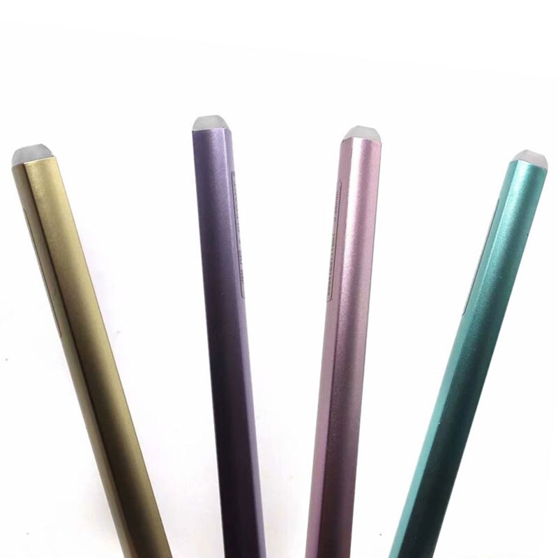 4 Pcs/ Set Metal Color Erasable Pen Rod 0.38mm Handle Ballpoint pen Blue Ink Pen Rod For School Office Writing Supply Stationery