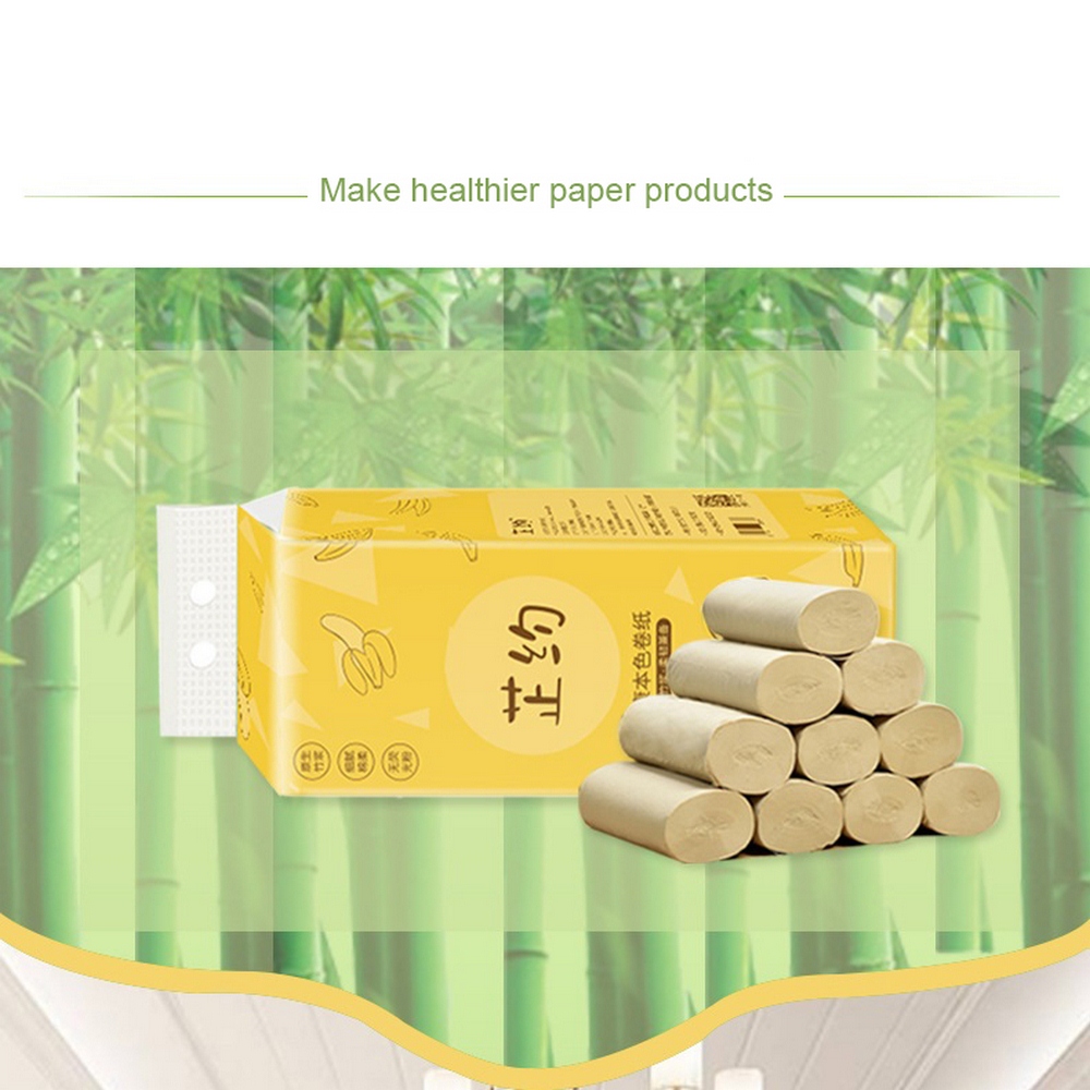 10 Rolls/Lot Toilet Roll Paper Primary Wood Pulp Skin-friendly Toilet Paper Fast 3 Layers Home Bath Toilet Roll Paper