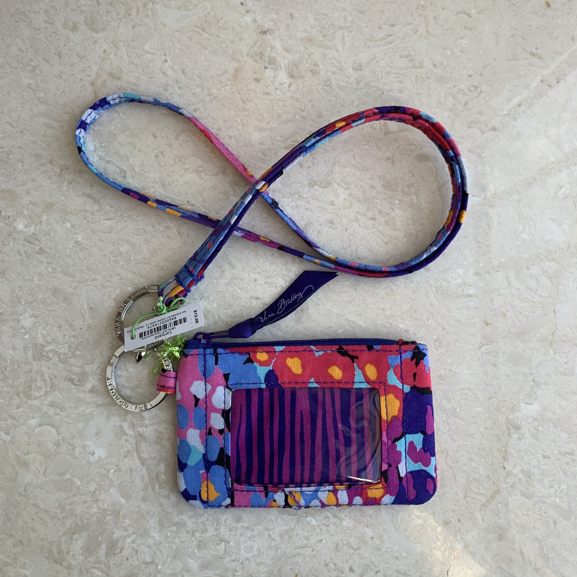 VB ID Card Holder Card Case Credit Chest Hanging Neck Strap Lanyards Keychain Pass Hang Rope Coin Purse