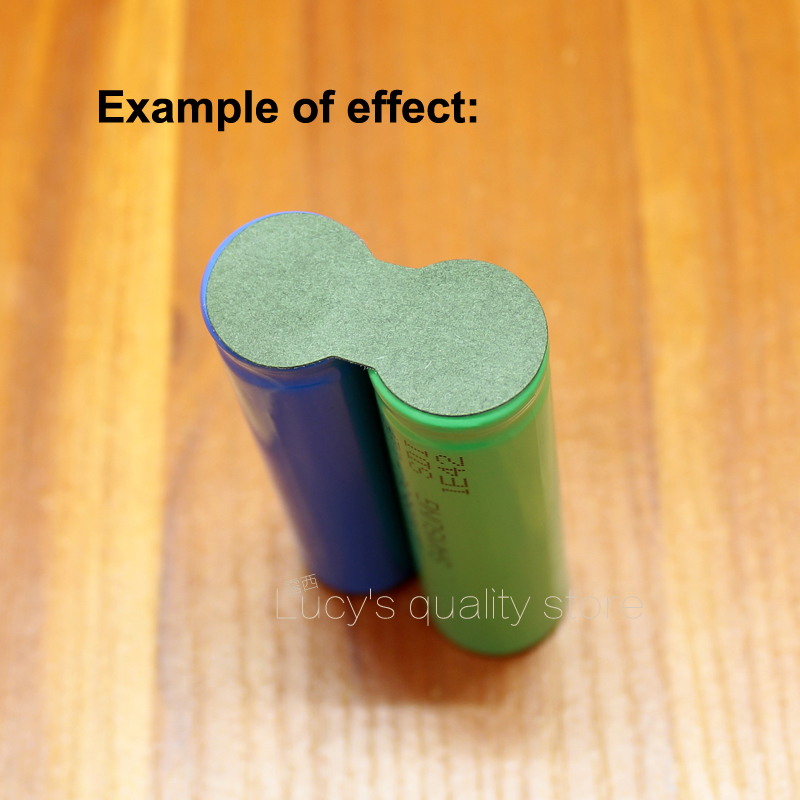 100pcs/lot 26650 lithium battery insulation pad battery assembly positive and negative highland barley paper pad patch