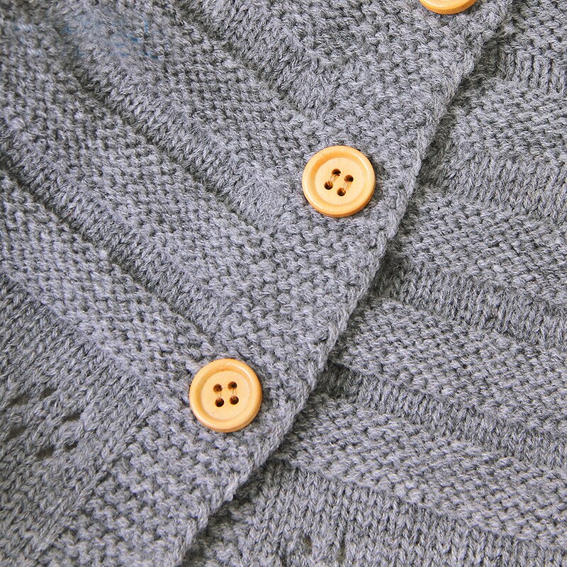 Baby & freundlicher Baby zur Seite fahren Langarm Winter Herbst Strickjacke Kleinkind Kleinkind Jungen Mädchen zur Seite fahren Kleidung