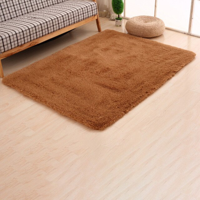 Tapis souple pour salle d'étude, chambre à coucher, couloir, paillasson de sol, salon: Khaki / 60x160cm