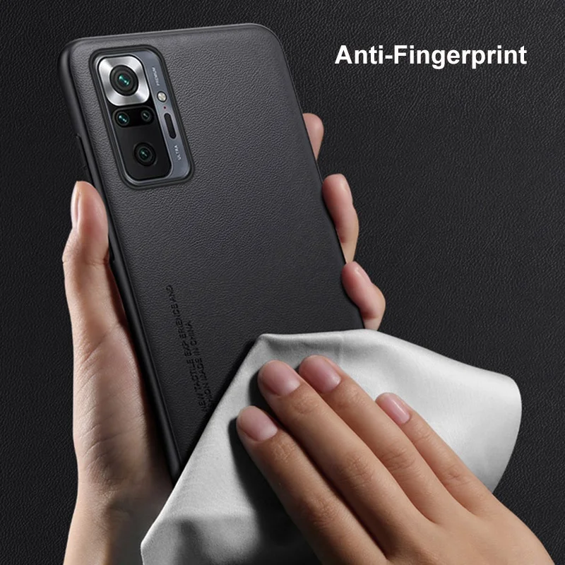 Til redmi note 10s 10 4g 10t 5g luksuriøst pu-læderetui til xiaomi redmi note 10 pro bagcover silikone beskyttende telefoncover