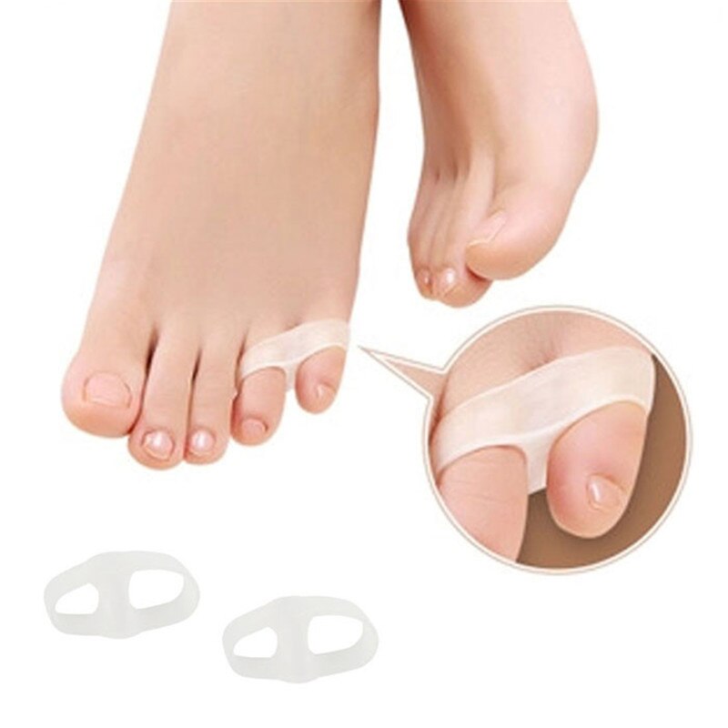 1 Pair Toe Straightener Toe Spreader Gel Bunion Toe Stretchers Silicone Washable Reusable Toe Separator 17nov2