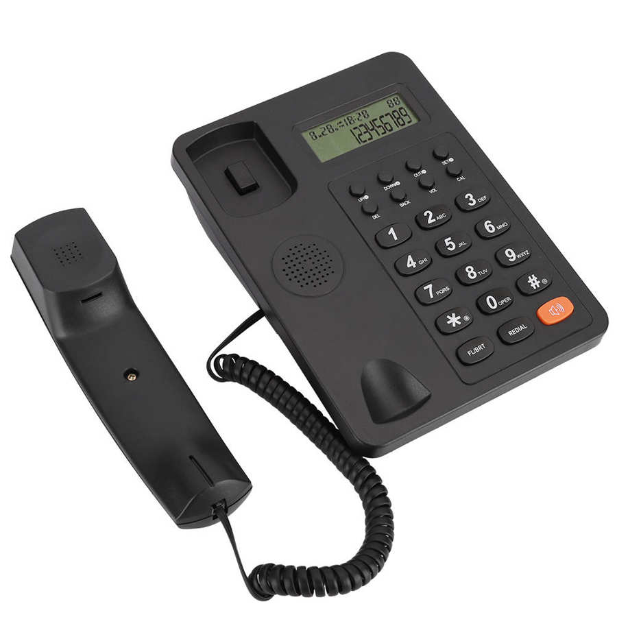 KX-T8206 English Office Desktop Telephone DTMF\FSK Dual System Landline with LCD Display for Home Hotel