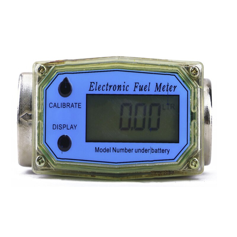 Digital Flowmeter K24 Electronic Liquid Turbine Meter Electronic Diesel Flowmeter 1.5 Inches Fuel Oil Flow Meter 40-280 L/min
