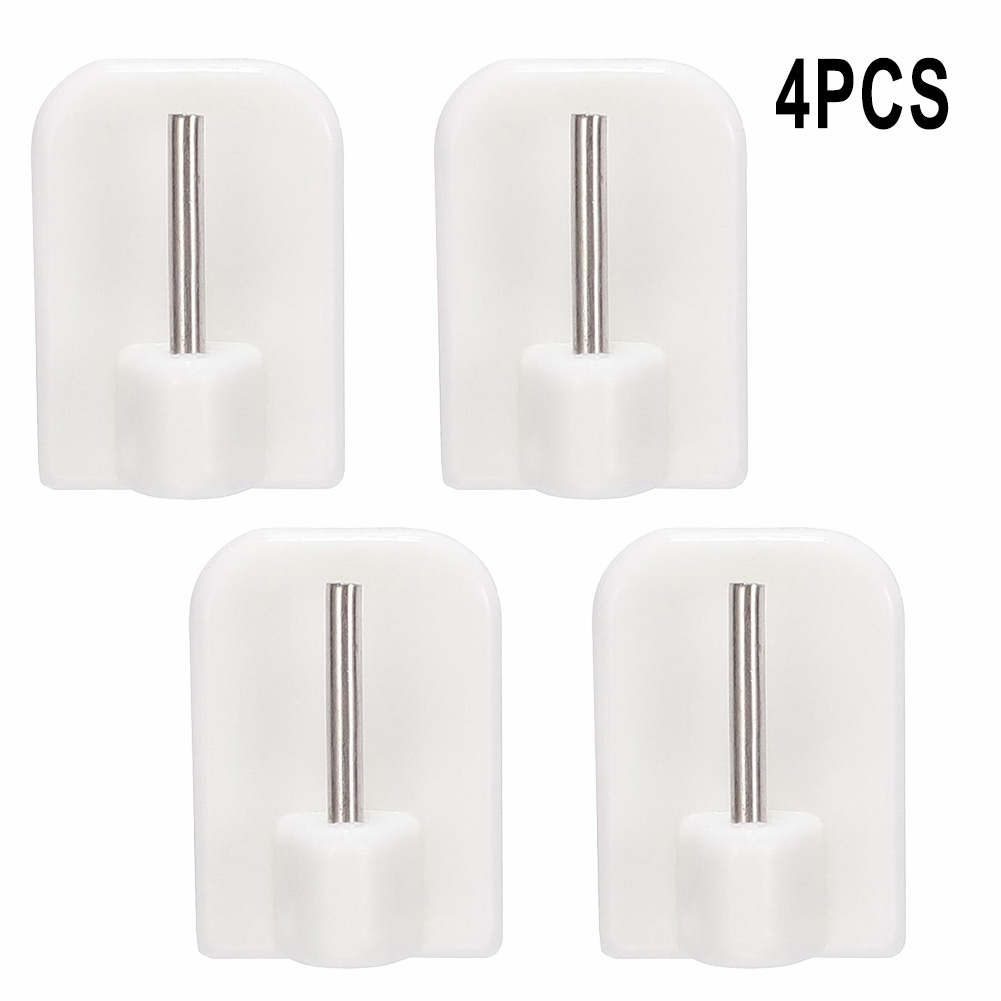 4/8/12PCS Curtain Hooks Self Adhesives Hook Curtain Rod Hook Bracket White For Storage Rack Kitchen&Window Bath Door Wall Hanger: Bronze
