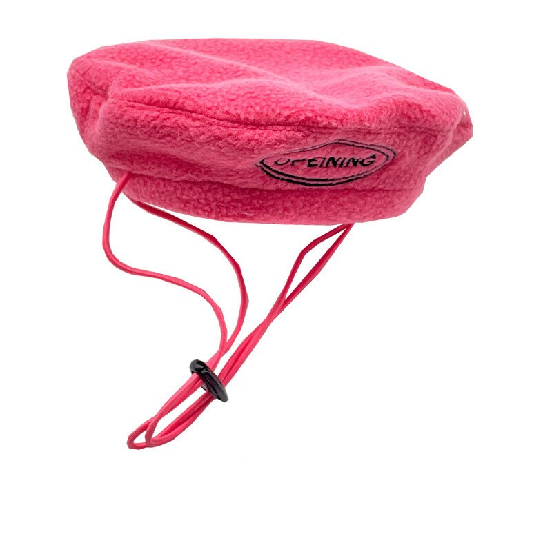 Béret pour chien, joli chapeau pour petit chien, accessoire de décoration, mignon, Schnauzer, pour chiot,: Rose Red