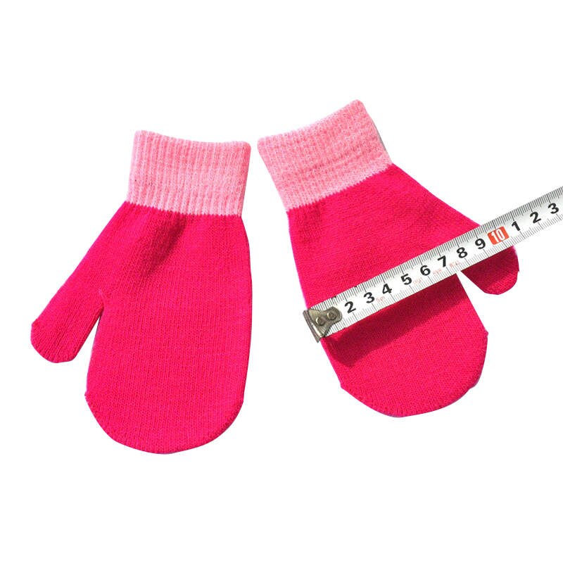 Balleenshiny Kinderen Winter Warm Gebreide Handschoenen Kinderen Handschoenen Voor Winter Magische Zak Baby Acryl Handschoenen Baby Peuter Handschoenen