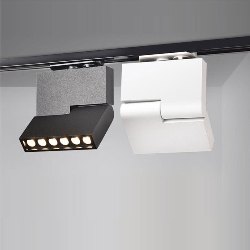 20W 12W 6W Dimbare LED Spot Light 2 Draden LED Track Verlichting AC85-265V LED Plafond Lamp voor thuis Kleding Schoenen Winkel Winkels 1pc
