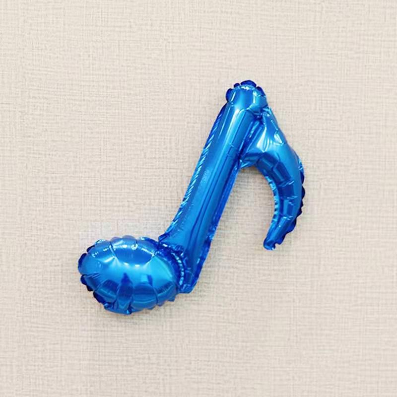 1 pièce note unique double note forme concert décoration robe arrangement de fête note de musique film en aluminium ballon: Or