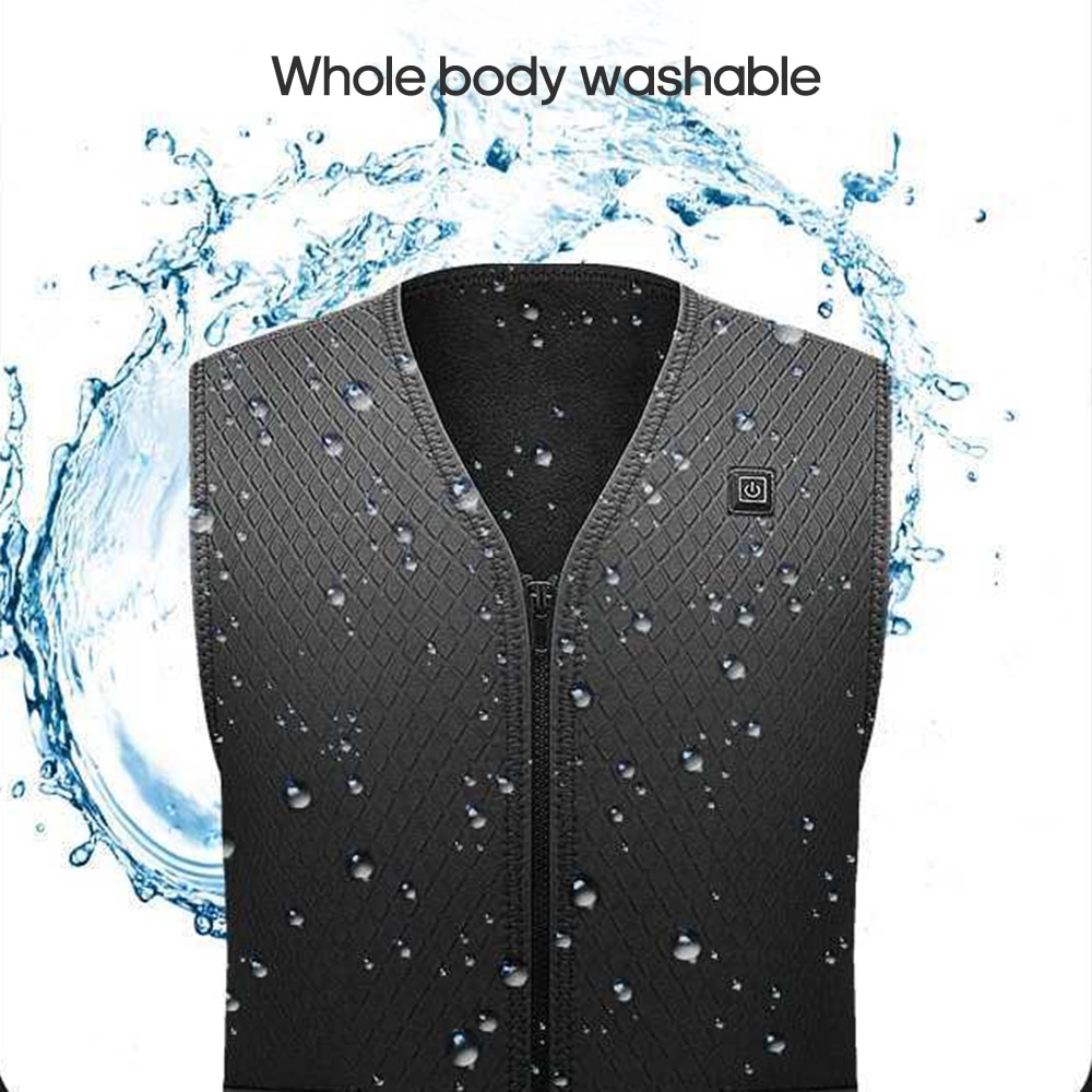 Outdoor Verwarmde Jas Verwarming Vest Wandelen Kleding Usb Opladen Intelligente Elektrische Verwarmde Vest Verwarming Kleding Dompelpompen