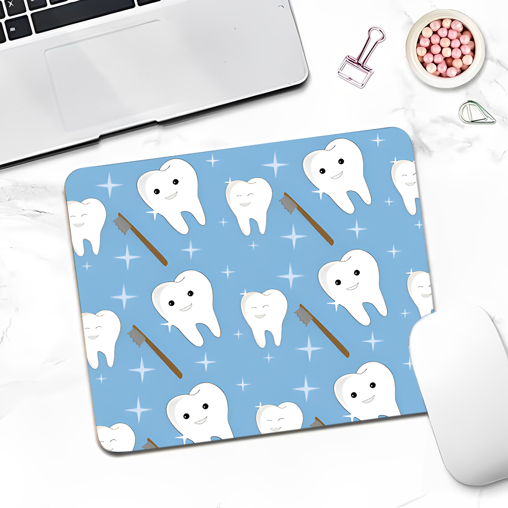 The Dentist Tooth DIY Desktop Desk Mat Kawaii Gaming Accessories Students Writing Pad Writing Desk Mats: 40x120cm / green