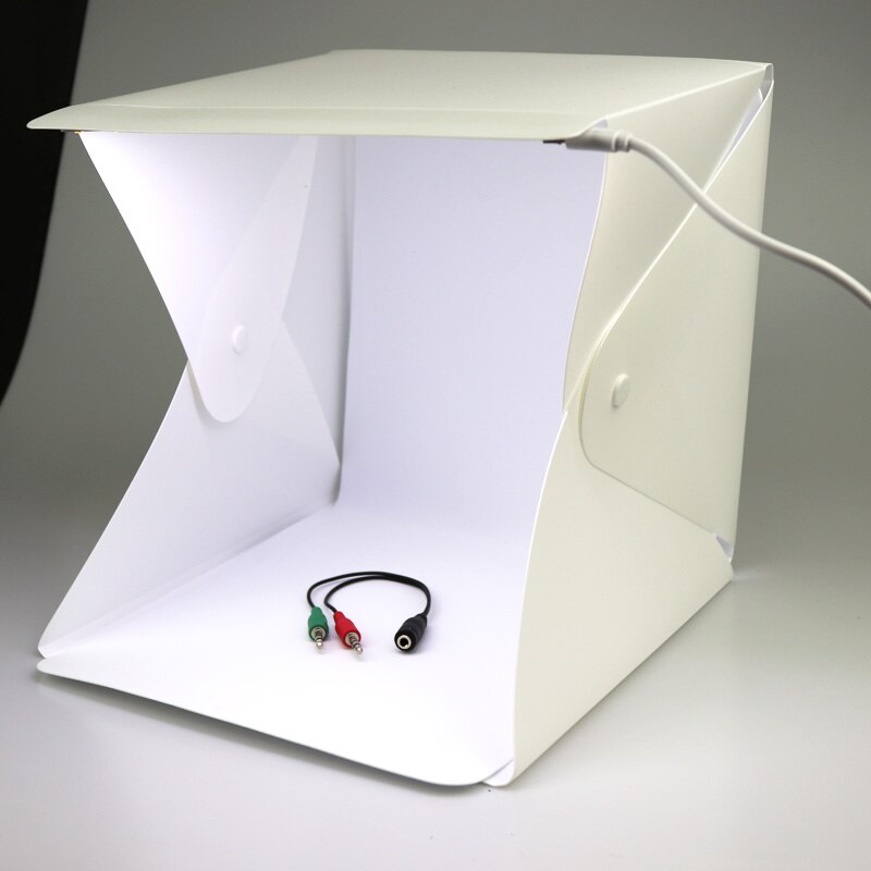 Mini boîte à lumière Led 40cm pour Studio Photo, tente, prise de vue sur table, accessoires, arrière-plan