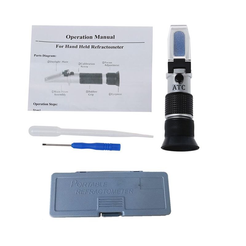 Refraktometer - refraktometer 0-90%  brix, sukker niveau