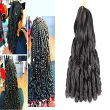 Svolna-extensiones de cabello sintético para mujer, trenzas de ganchillo de onda suelta de 20 pulgadas, natural, Ombre trenzado, 150 g/paquete