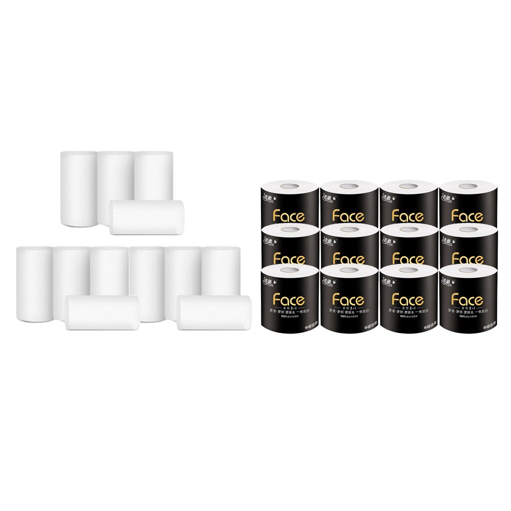 24 Rolls 4-Ply Toilet Paper Bulk Roll Bath Bathroom Tissue Ultra Strong, Family Pack