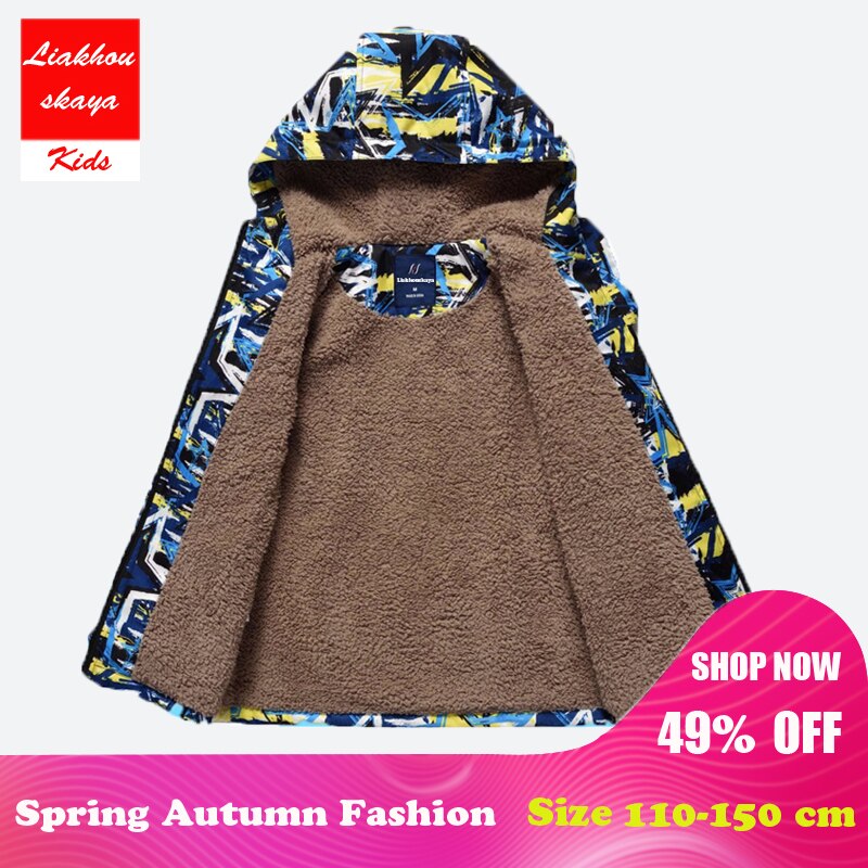 Liakhouskaya 2018 Bambini Giacca Invernale Caldo Delle Ragazze Dei Ragazzi del Cappotto Della Tuta Sportiva Abbigliamento Per Bambini Double-deck Impermeabile Antivento Addensare