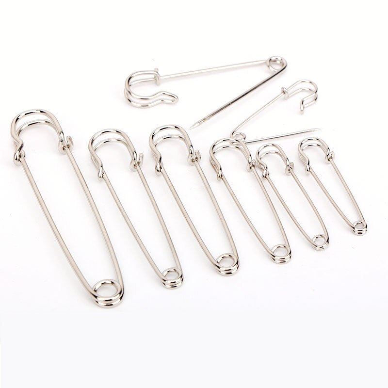 Alfileres grandes y fuertes de seguridad para mantas, 5 piezas, 50/60/70/75/89/100mm, alfileres de seguridad para DIY, broche, joyería artesanal, alfileres para alfombras