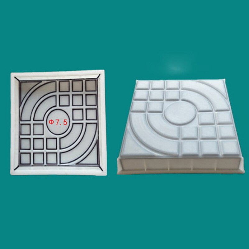 Plastic Brick DIY Square Garden Path Concrete Plastic Brick Mold Paving Propylene Pavement Walkway Garden Buildings Accessories