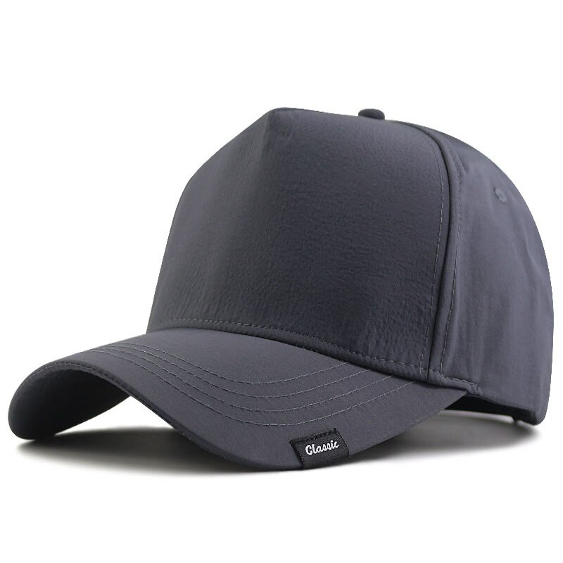 Mannen Baseball Cap Big Head Oversize Hoed Sneldrogende Cap Volwassen Grote Size Zon Cap Outdoor Wandelen Vissen hoed 56-60Cm 61-68Cm: polyester gray / 61-68cm