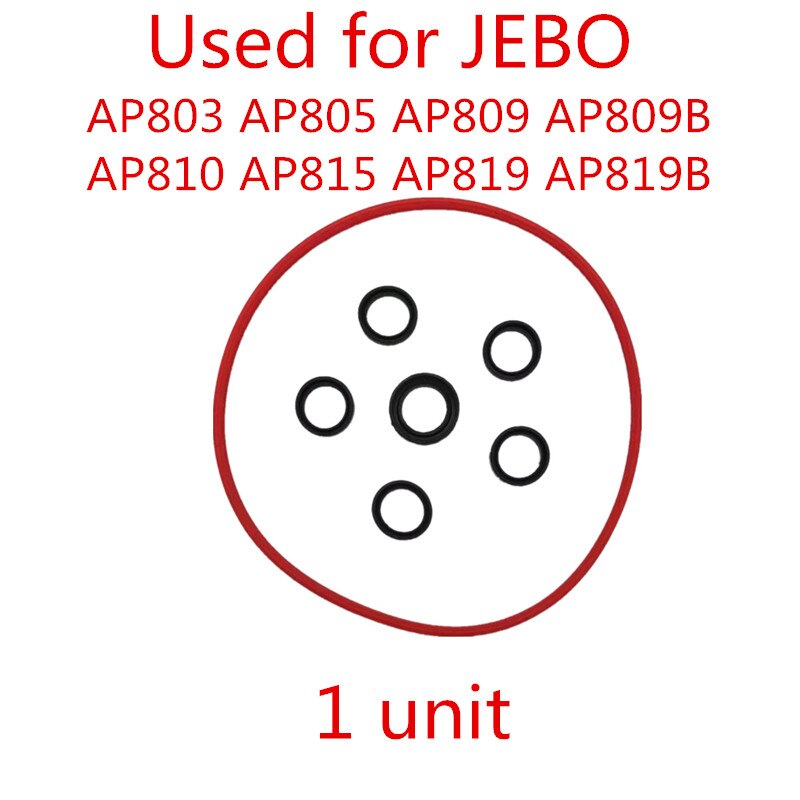 Jebo Canister filter spare part water valve input output valve, fit for jebo 803 809 809B 810 815 819 825 828 829 835 838 839: AP80 81 Seal ring / 2 units
