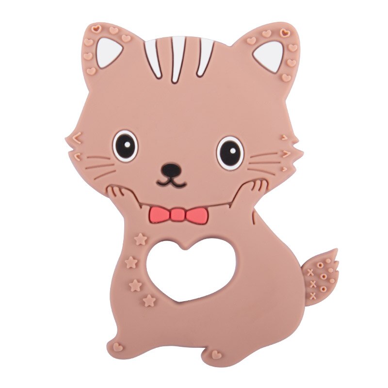 Katvormige orthodontische kauwstaaf voor baby's, kiezen, baby's, siliconen, teecher en teech bite