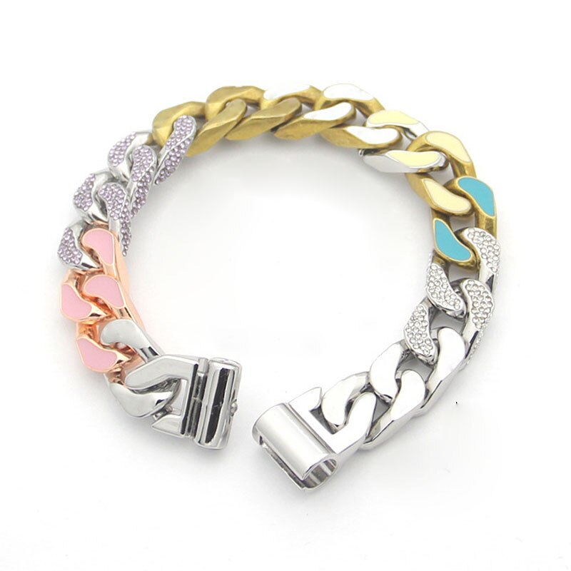 Luxe Sieraden Voor Mannen Manchet Armband Bruiloft Armband Rvs Koreaanse Ketting Classic Arm