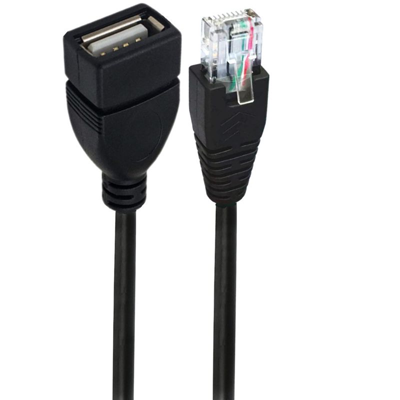 USB A Female to Ethernet Cable RJ45 8P Male Adapter RJ45 to USB AF Adapter Cable 0.3 Meters