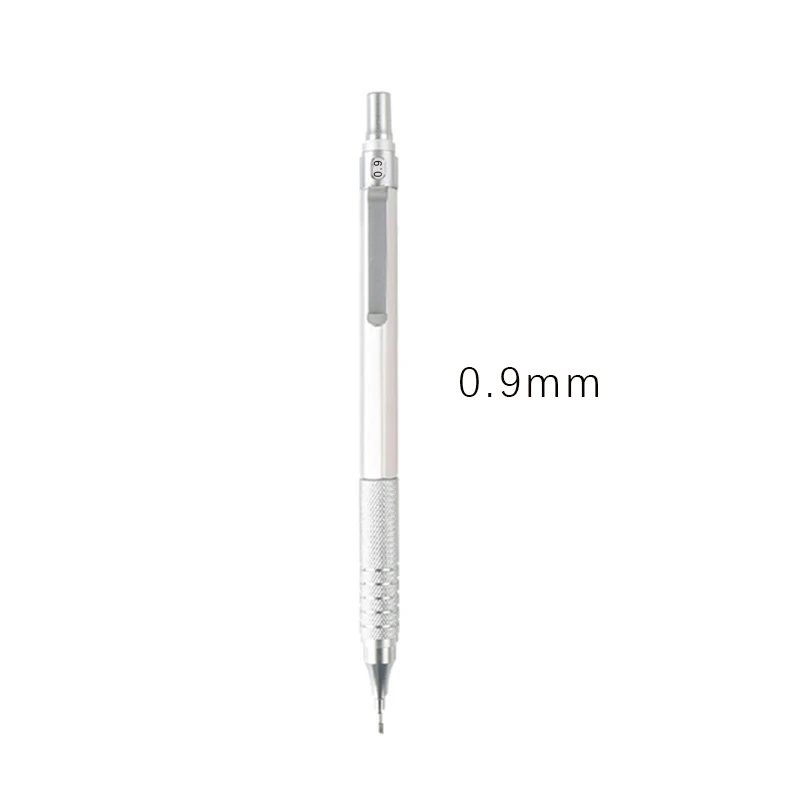 Lápiz mecánico de 0,3/0,5/0,7/2,0mm, centro de gravedad bajo, dibujo de Metal, lápiz especial, suministros de arte para escritura escolar y de oficina, 1 ud.: Azul marino