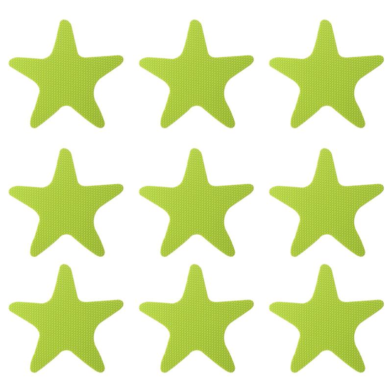 12Pcs Bad Anti-Slip Sticker Zwembad Vis Vormige Decoratieve Stickers Badkamer Vloeren Antislip Tape Badkamer Accessoires: Light Green 1