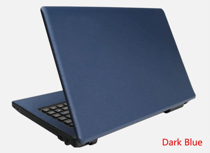 Laptop Skin for DELL XPS 13 9365 - Carbon Fiber PU Leather Sticker - Waterproof: Blue Brushed