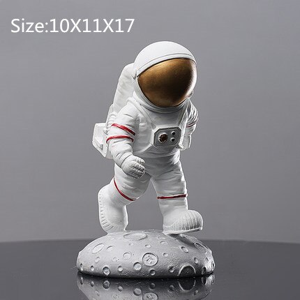 Nordic Astronaut Standbeeld Thuis Desktop Decor Karakter Sculptuur Kosmonaut Hero Kantoor Miniaturen Model Creatieve Figuur Beeldjes: Style 4