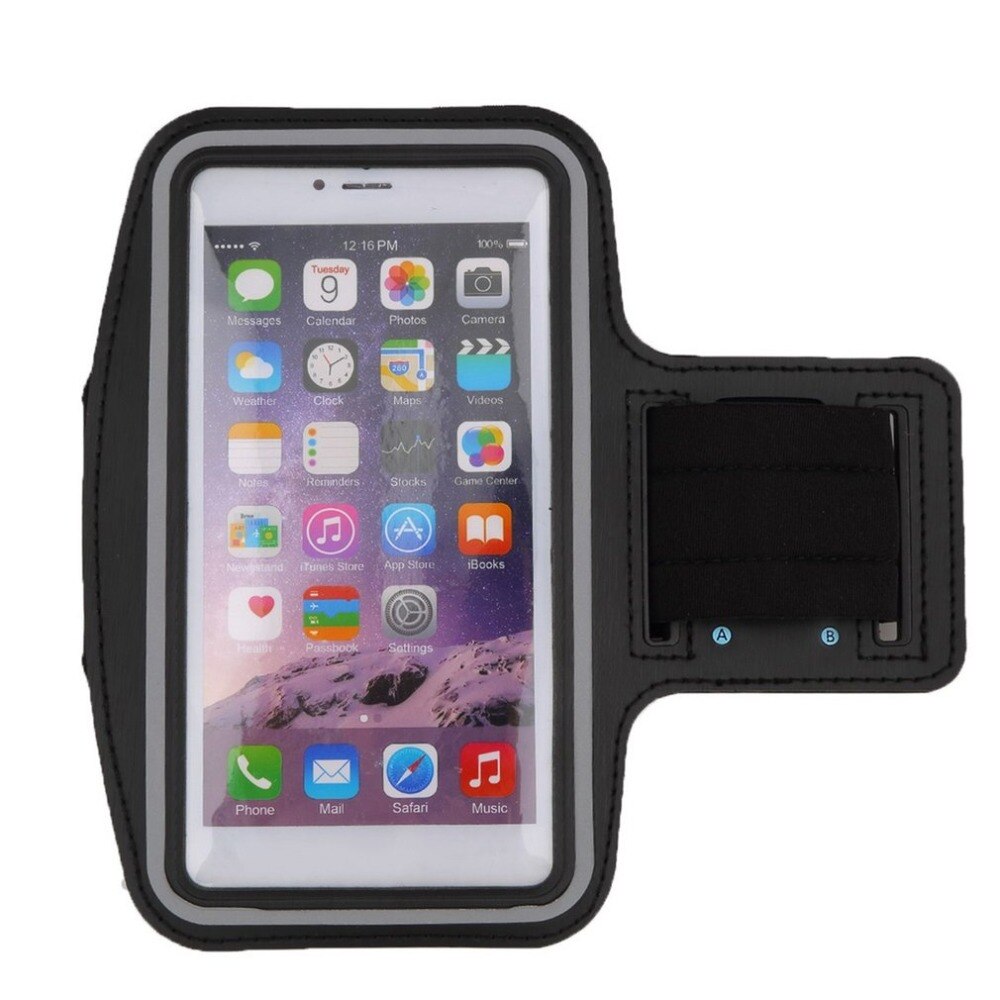 Waterproof Running Jogging Sports Neoprene Armband Case Cover Holder with Reflective Strip for iPhone 6 Plus