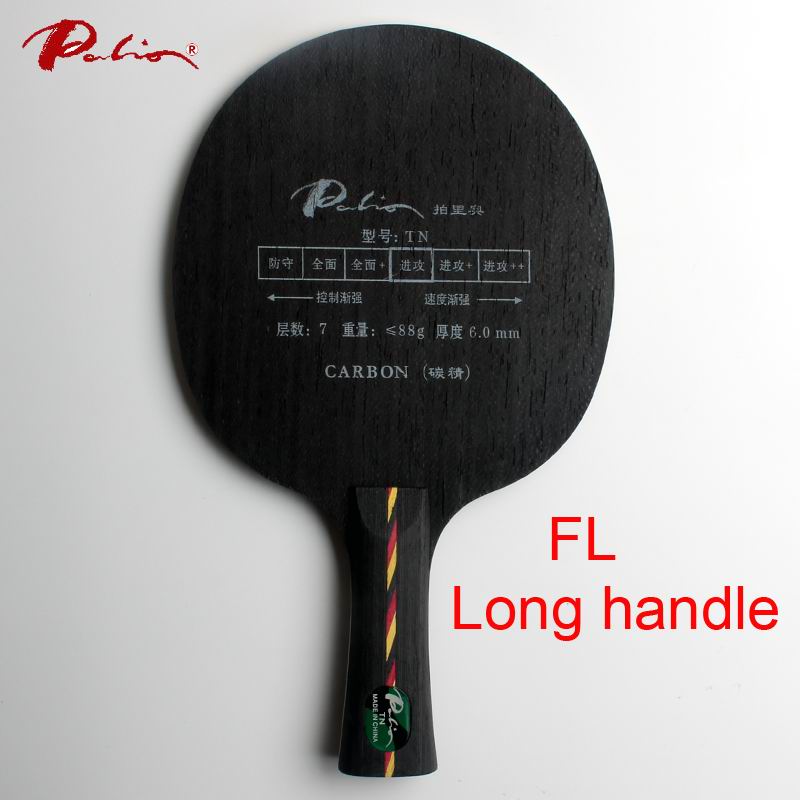 Palio official TN table tennis blade carbon hard blade suit for fast attack with loop ping pong game racket sports: FL long handle