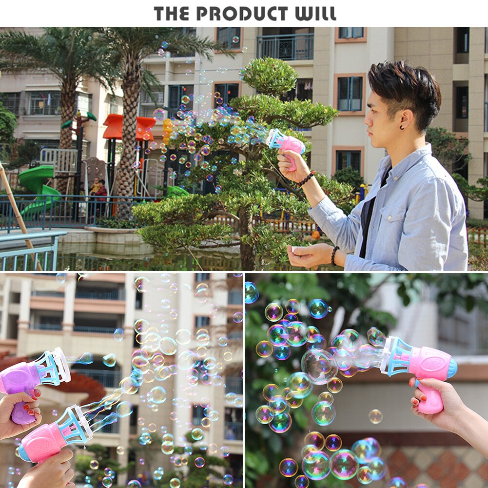Zestaw robić baniek mydlanych zabawka mechaniczna dzieci mydło woda bańka pistolet kreskówka pistolet na wodę prezent dla dzieci dzieci instrukcja dmuchawy pistoletu
