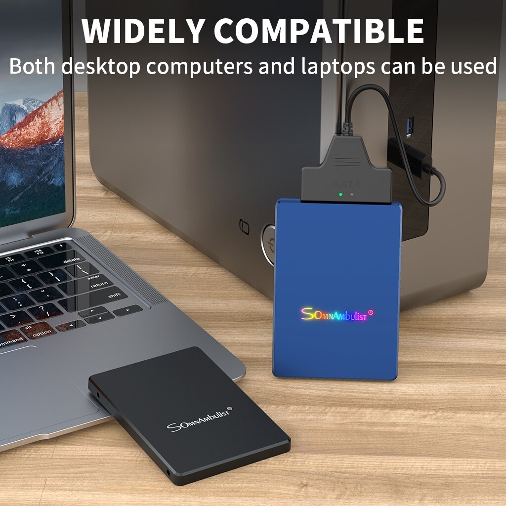 De Kleurrijke Ademhaling Licht Ssd 120Gb 240Gb 480Gb 2Tb Ssd 2.5 Drive Ssd Sata Sataiii 60Gb Laptop Ingebouwde Solid State Drive