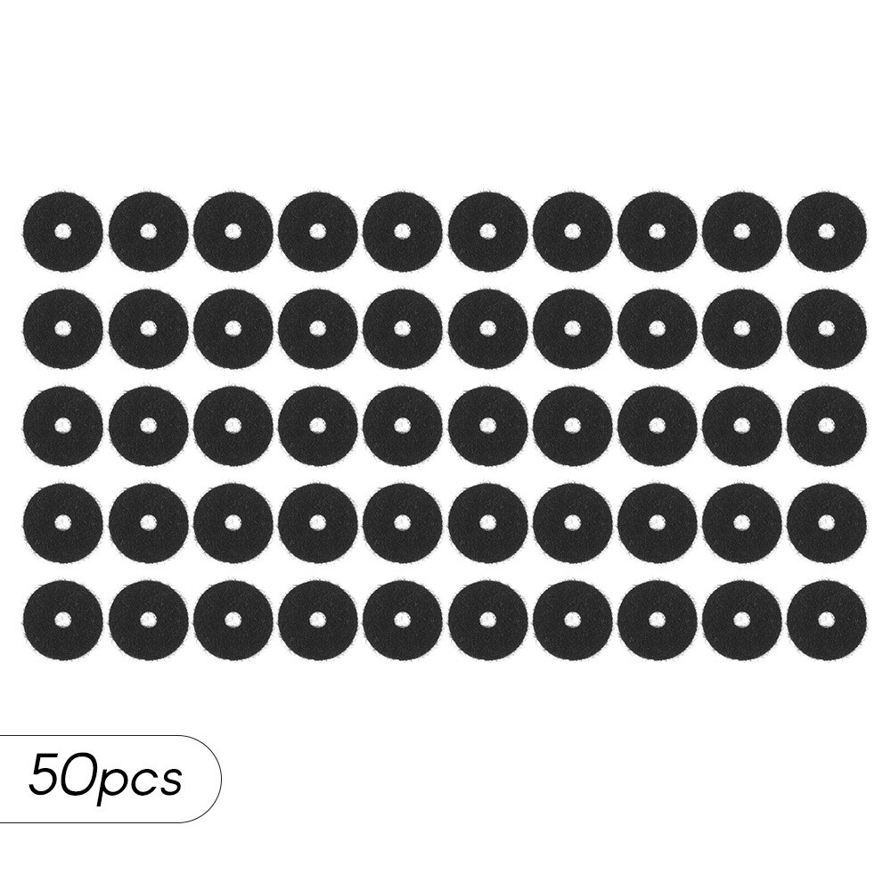 50 pcs Gitaarband Vilt Button Ringen Sloten Blokken Gitaar Deel
