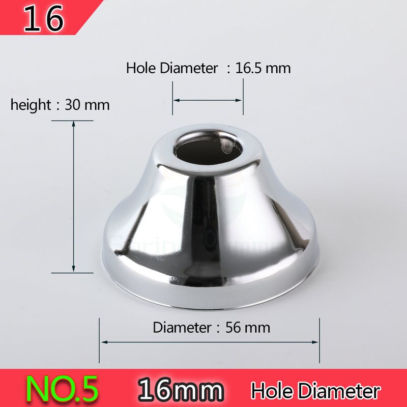 LENTE ZOMER DN8 DN10 aperture10mm-17mm rvs cover chrome decoratieve muur gat ZZG02: NO.5