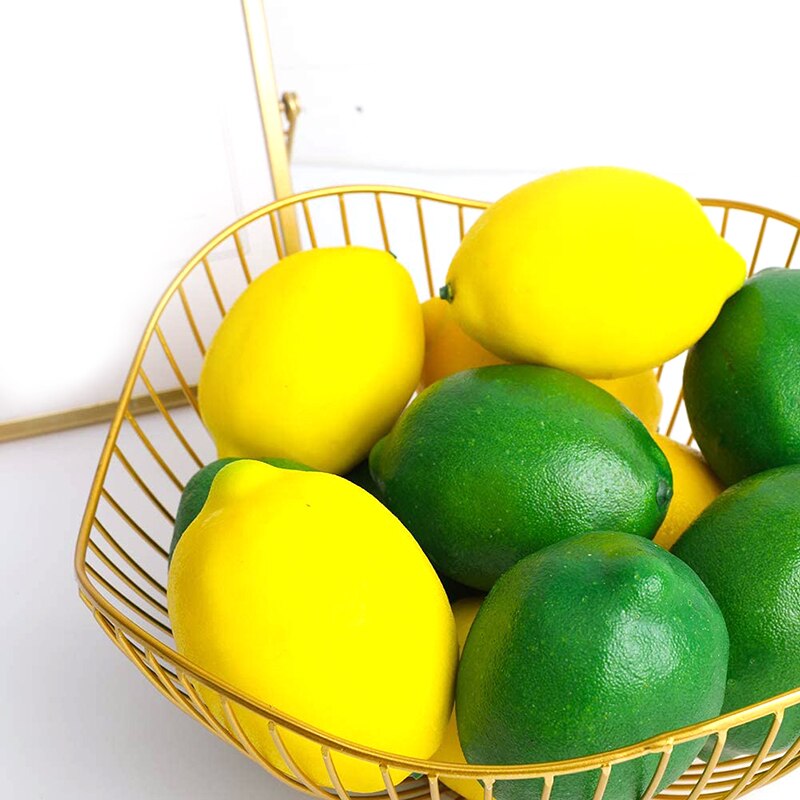 frutas artificiales limones artificiales ideales para la decoración del hogar, fiestas y escaparates