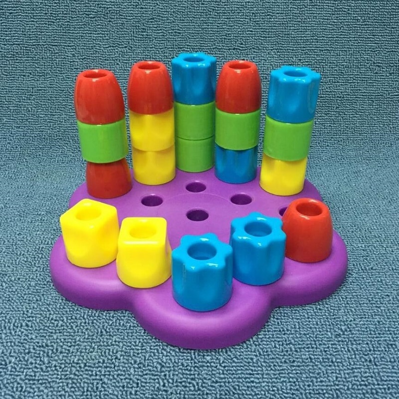 volare AC Giocattolo-giocattoli educativi per bambini arcobaleno manica 1-2-3 anni di età del bambino Jenga mucchio per bambini la mano del bilanciamento del gioco