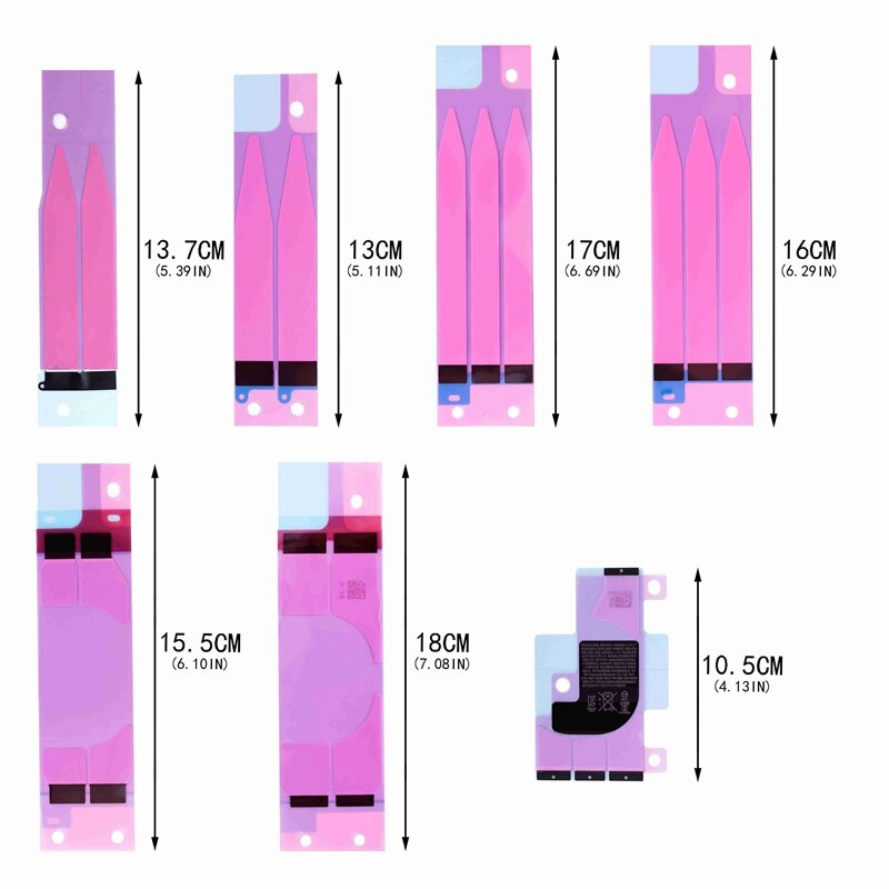 10Pcs Battery Adhesive Sticker for iPhone 6 6S Plus 7 7Plus Double Tape Pull Trip Glue Replacement Parts