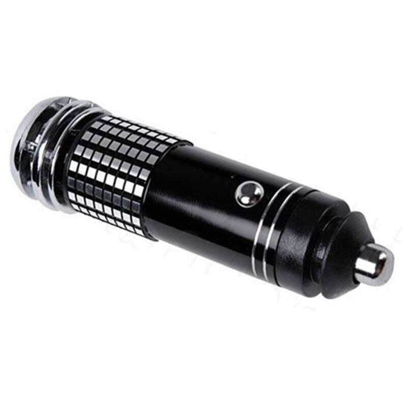 Universal Auto Car Fresh Mini Air Purifier 12V Ionic Purifier Oxygen Bar Ozone Ionizer Cleaner(Black)