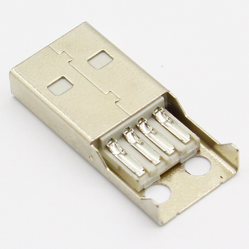 Imc 10Pcs Type A Male Usb 4 Pin Plug Socket Connector Met Zwarte Plastic Cover