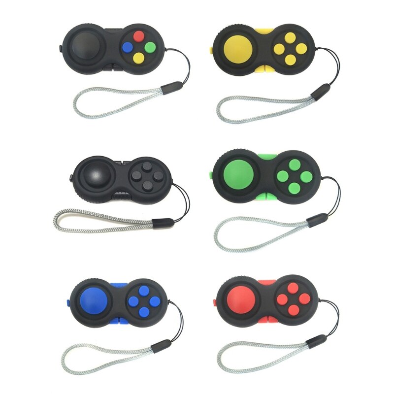 Controller Pad gioco Focus Toy con Set portachiavi giocattoli in plastica ABS liscia antistress per aggiungere