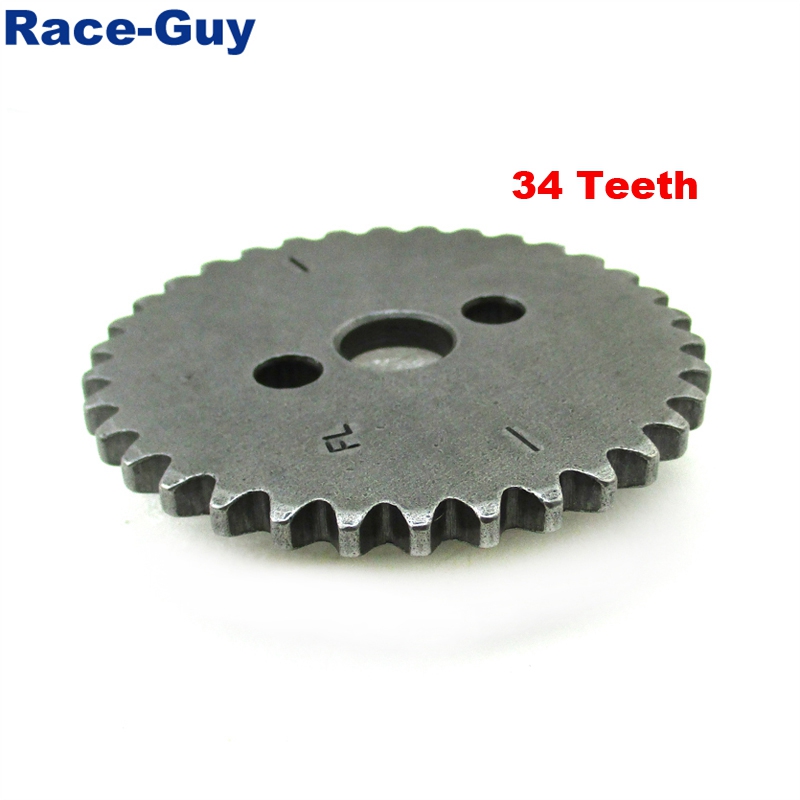 34T Timing Cam Tandwiel Voor Z155 Zongshen 1P60YMJ Motor Pit Bike Stomp Wpb Orion M2R Lucky Mx Thumpstar Pro dhz Ssr