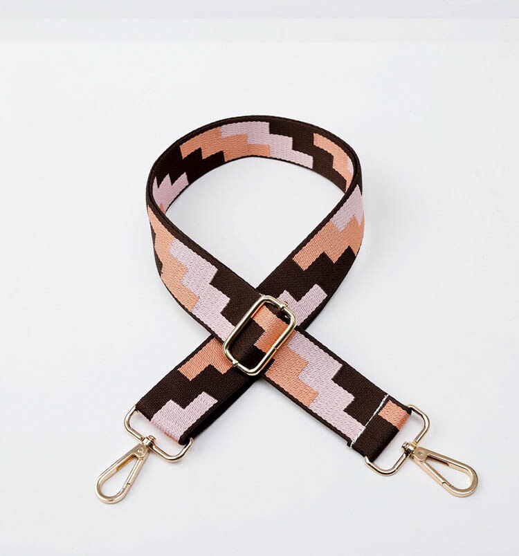 HJKL Handle Bag Strap For Women Removable DIY Shoulder Rainbow Handbag Accessories Cross Body Messenger Nylon Bag Straps: C